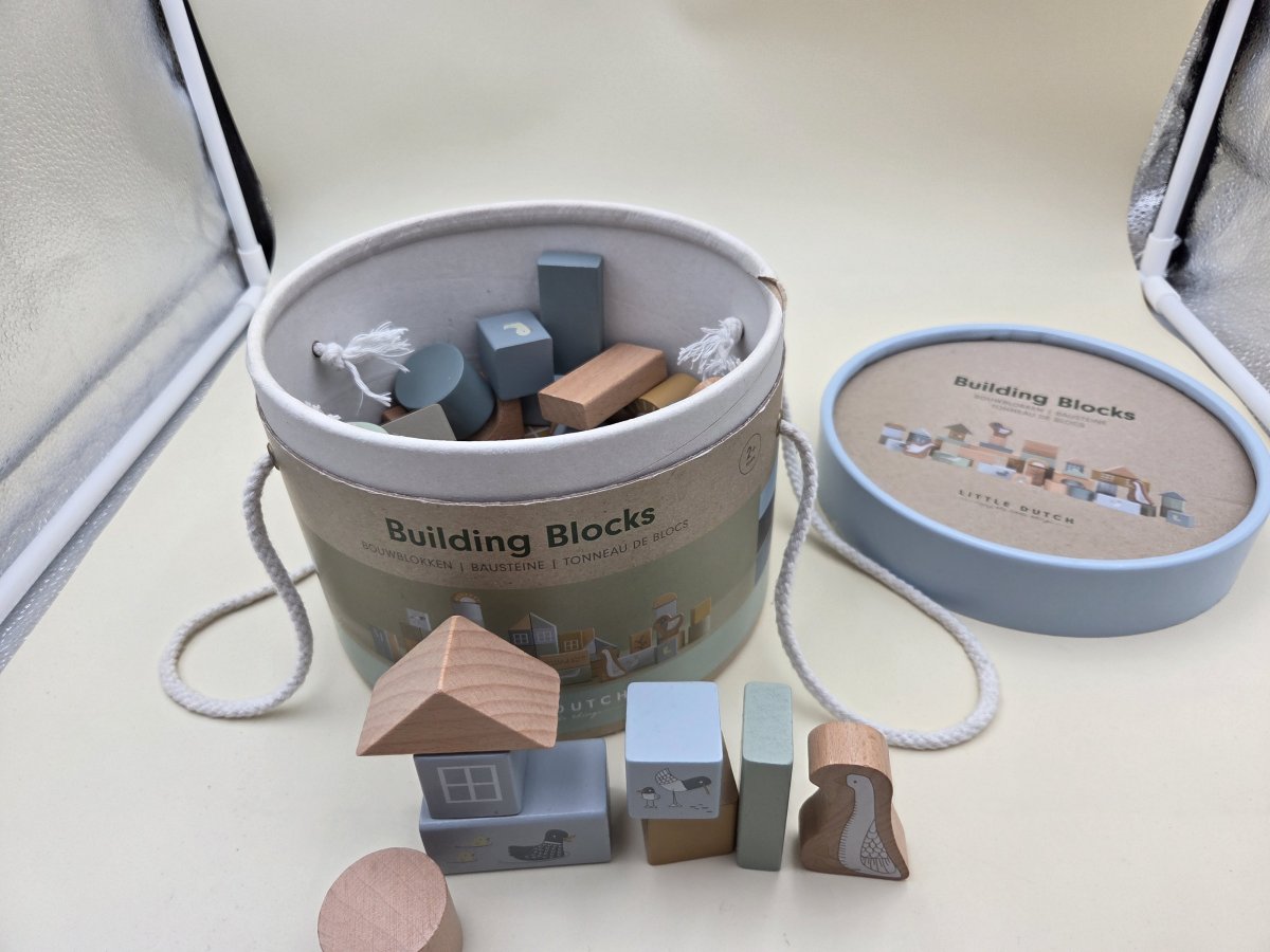 Illustration de Blocs de construction en bois 