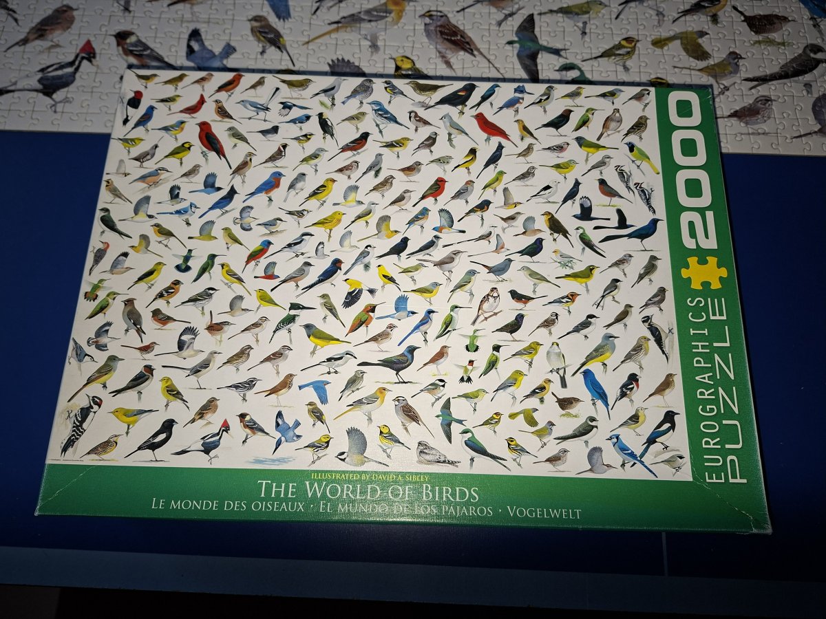 Illustration de Vendu: Magnifique puzzle d'oiseaux de 2000 pièces, en parfait état 