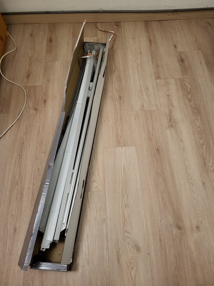 Illustration de Store Velux vénitien blanc Velux GGL SK06 