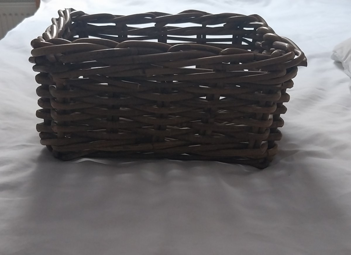 Illustration de Panier gris, 25x29x15 