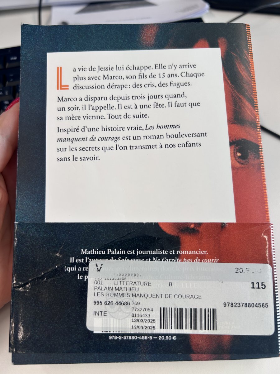 Illustration de Livre Les hommes manquent de courage 