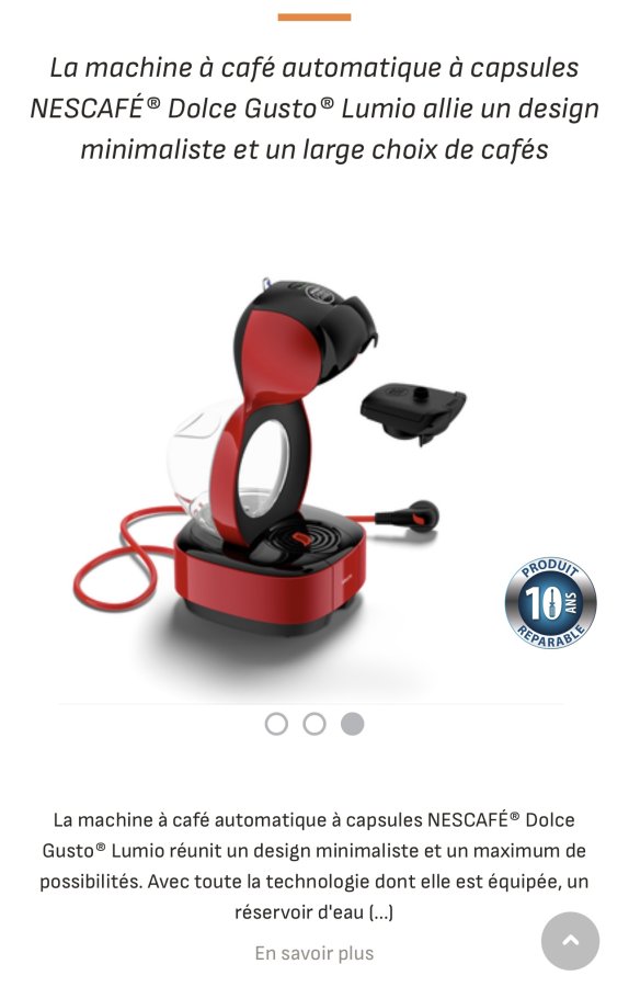 Illustration de Machine à café Nescafé Dolce Gusto Lumio 