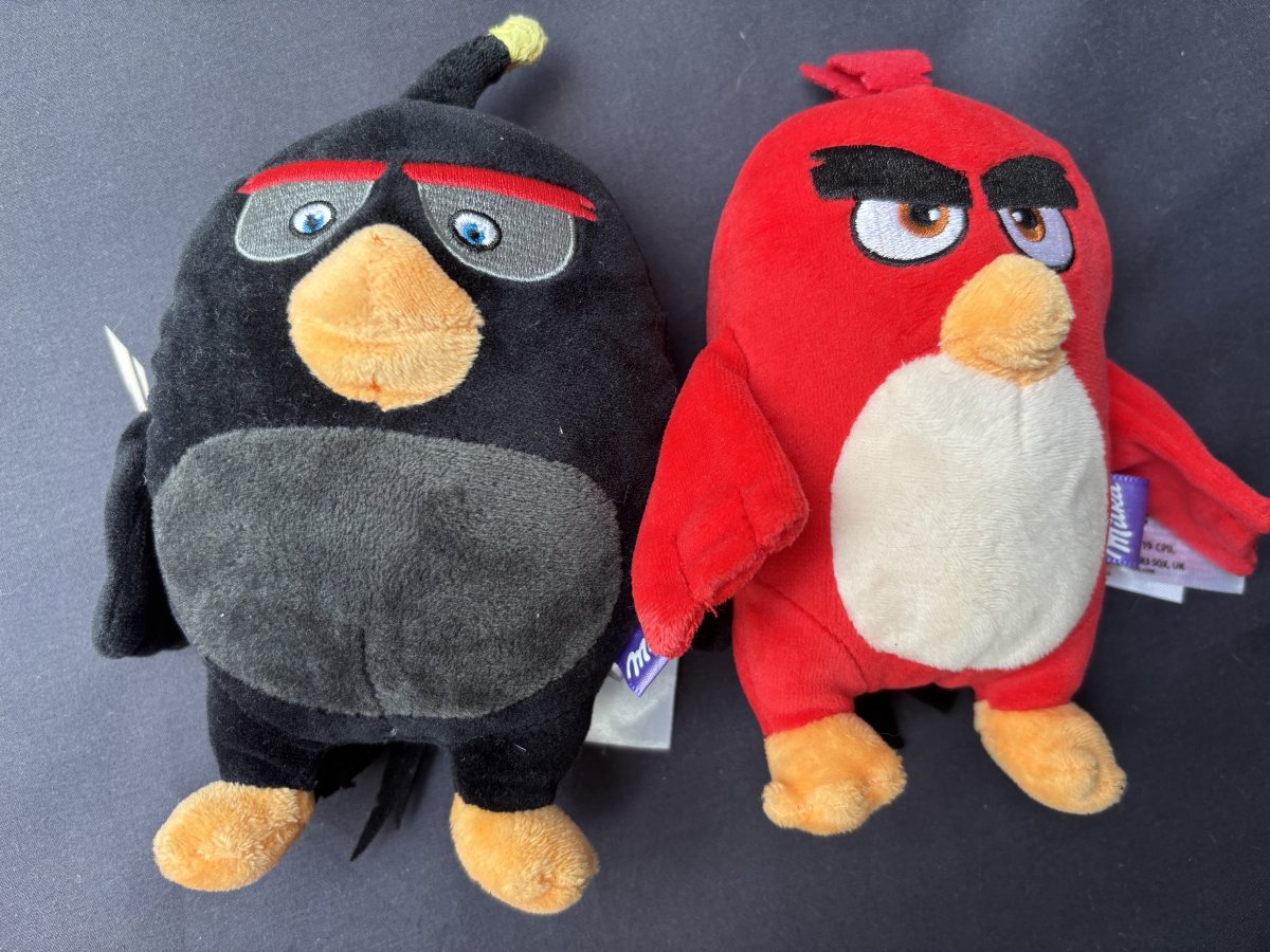 Illustration de Angry birds  peluches 