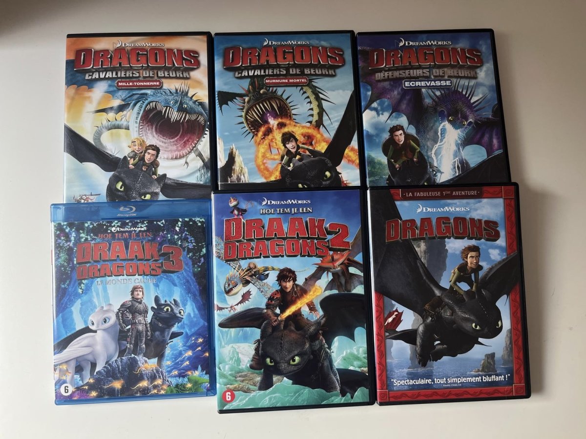 Illustration de DVD DRAGONS le lot de 6 
