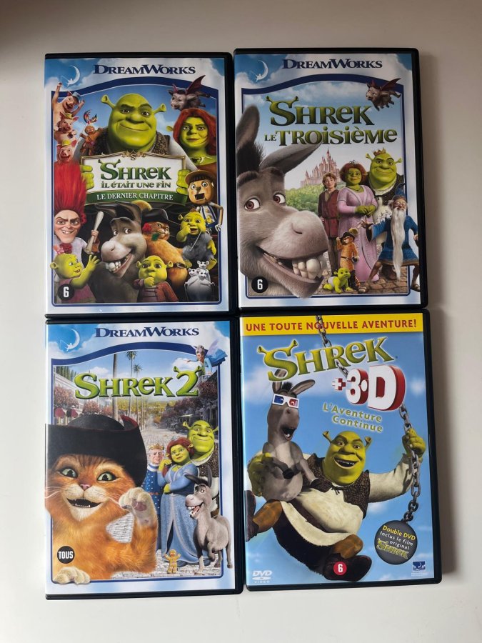 Illustration de DVD SHREK le lot de 4 