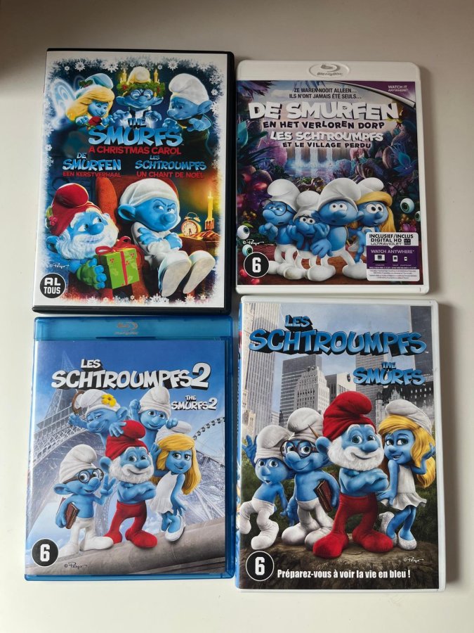 Illustration de DVD LES SCHTOUMPFS le lot de 4 