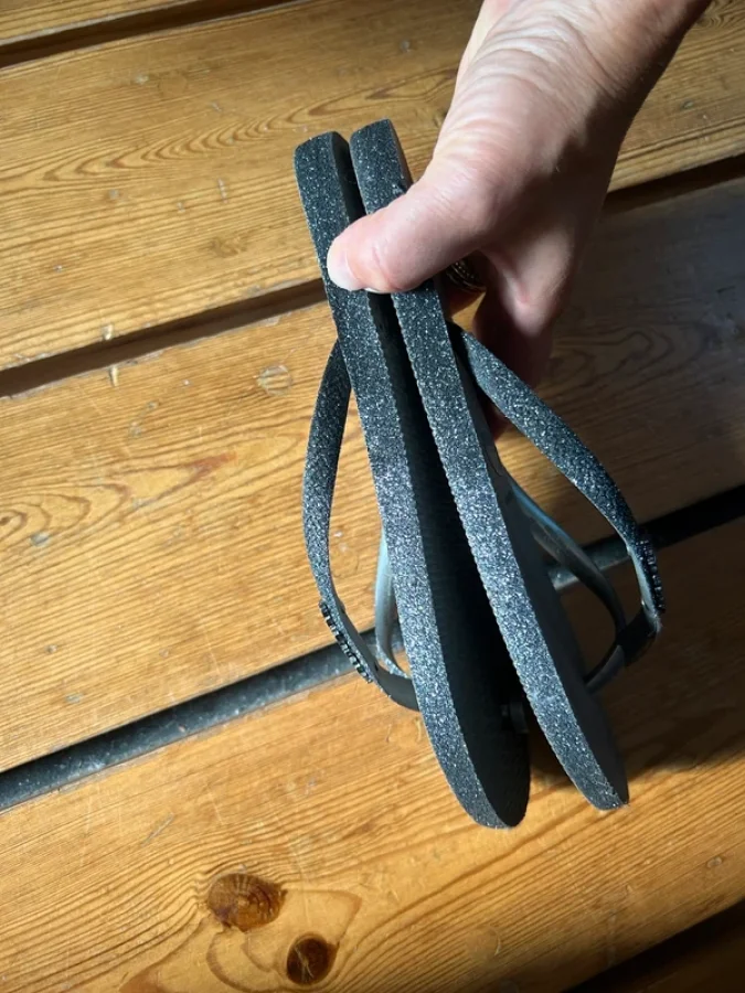 Illustration de Tongs grises Havaianas 