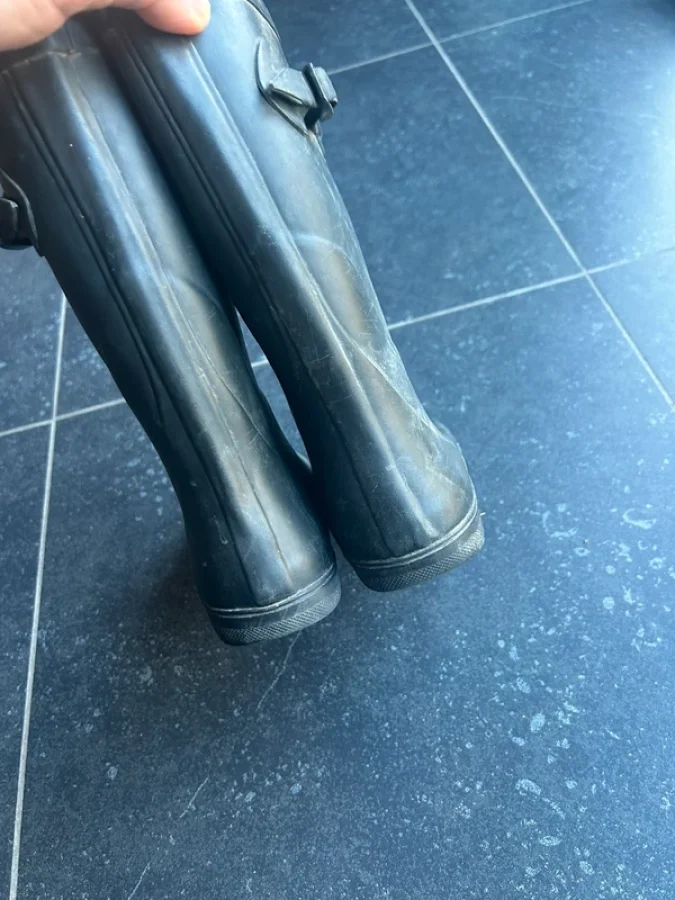 Illustration de Bottes aigle bleues 